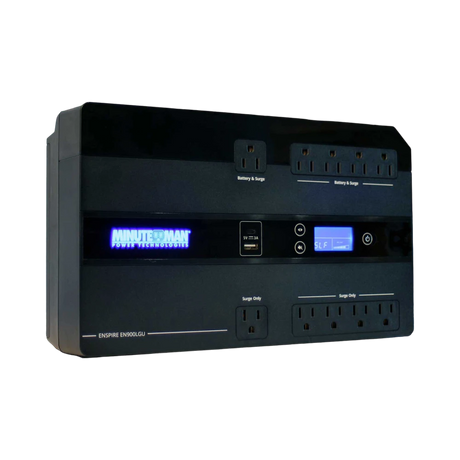Minuteman UPS Enspire-G 900VA 500W 10 Outlets Desktop UPS with USB-A & USB-C — Being Shipped