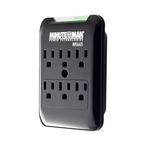 Minuteman UPS Slimline 6 Outlets Wall-tap Surge Protector — Being Shipped
