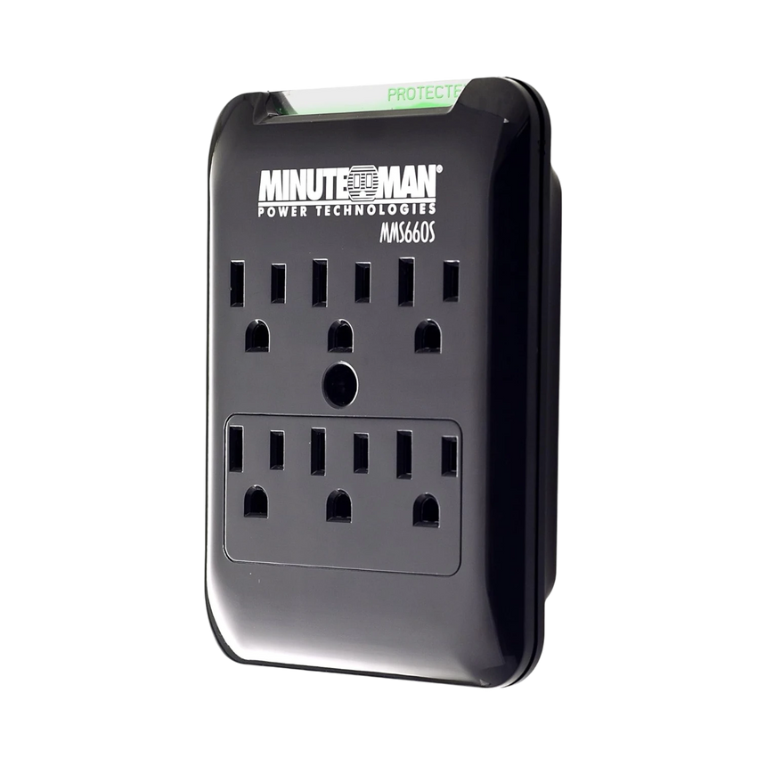Minuteman UPS Slimline 6 Outlets Wall-tap Surge Protector — Being Shipped