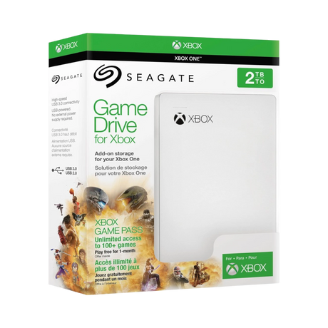 Seagate Game Drive 2TB USB 3.0 Portable Hard Drive for Xbox (White) — Being Shipped