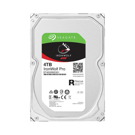 Seagate IronWolf Pro 4TB 3.5" 7200RPM SATA 6Gb/s NAS HDD — Being Shipped