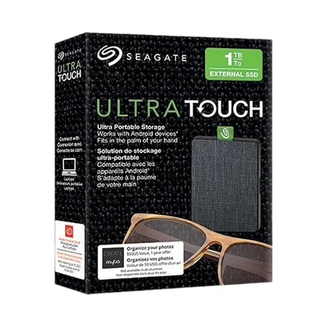 Seagate Ultra Touch 1TB USB 3.0 USB-C Portable SSD (Black) — Being Shipped