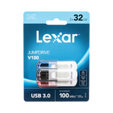Lexar JumpDrive V100 USB 3.0 Flash 32GB Drive (3-Pack, Gray/Pink/Blue) — Being Shipped