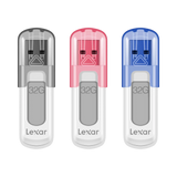 Lexar JumpDrive V100 USB 3.0 Flash 32GB Drive (3-Pack, Gray/Pink/Blue) — Being Shipped