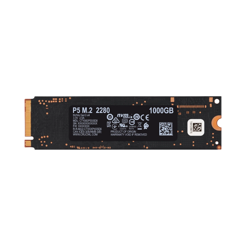 Crucial P5 1TB NVMe PCIe Gen 3 x4 Internal SSD — Being Shipped