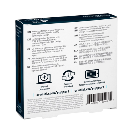 Crucial X6 SE 4TB USB-C/USB-A Portable SSD (Black) — Being Shipped