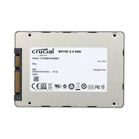 Crucial BX100 250GB 2.5" SATA 6Gb/s Internal SSD — Being Shipped