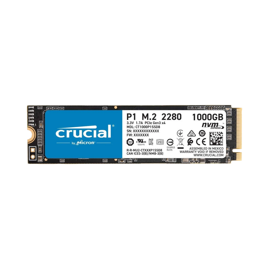 Crucial P1 1TB 2000MB/s NVMe M.2 Internal SSD — Being Shipped