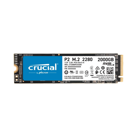 Crucial P2 2TB NVMe PCIe M.2 Internal SSD — Being Shipped