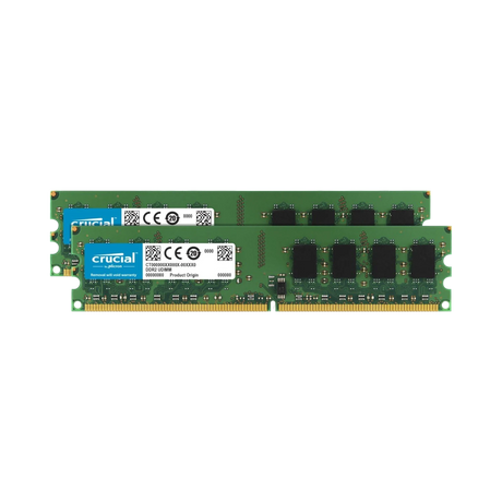 Crucial 4GB DIMM Desktop Memory Upgrade Kit (2 x 2GB) — Being Shipped