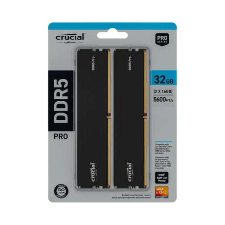 Crucial Pro 5600 MHz 32GB DDR5 Memory Kit (2 x 16GB) — Being Shipped