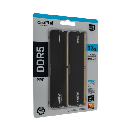 Crucial Pro 5600 MHz 32GB DDR5 Memory Kit (2 x 16GB) — Being Shipped