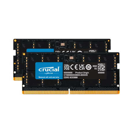 Crucial 64GB DDR5 4800 MHz SO-DIMM Memory Kit (2 x 32GB) — Being Shipped