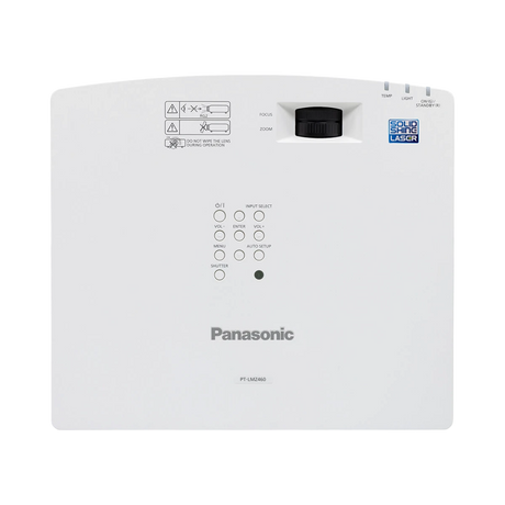 Panasonic PT-LMZ460U 4600-Lumen WUXGA Laser Projector (White) — Being Shipped