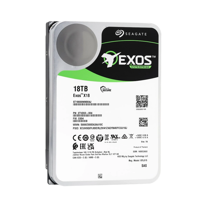 Seagate Exos X18 18TB 3.5" SAS 12Gb/s 7200RPM HDD — Being Shipped