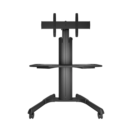 Chief LPAU Series Large Fusion Manual Height Adjustable Mobile AV Cart (Black) — Being Shipped