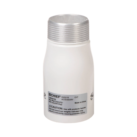 Chief CMS261W Column Cut-Off Adapter (White) — Being Shipped