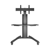 Chief Large Height-Adjustable Accessory Shelf for Fusion Carts & Stands (Black) — Being Shipped