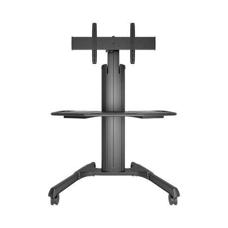 Chief Large Height-Adjustable Accessory Shelf for Fusion Carts & Stands (Black) — Being Shipped