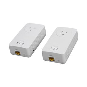 Zyxel 600 Mb/s Wall-Plug GbE Powerline Adapter with AC Pass-Through — Being Shipped