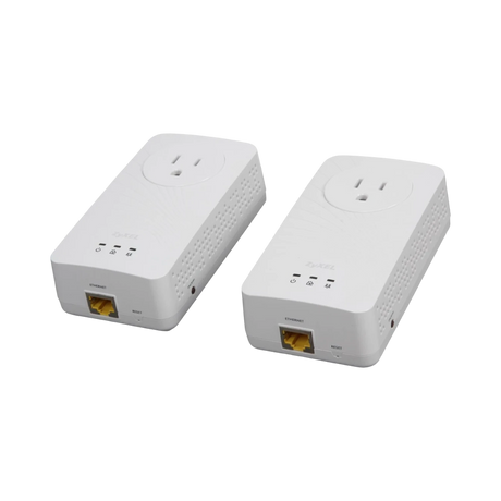 Zyxel 600 Mb/s Wall-Plug GbE Powerline Adapter with AC Pass-Through — Being Shipped