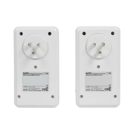 Zyxel 600 Mb/s Wall-Plug GbE Powerline Adapter with AC Pass-Through — Being Shipped