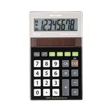 Sharp 8-Digit Solar Handheld Calculator Recycled Material — Being Shipped