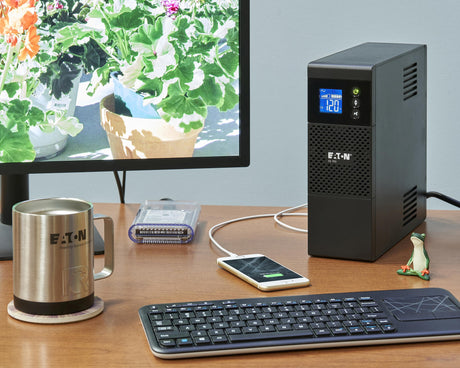 Eaton 5S700 UPS Battery Backup & Surge Protector, 700VA / 420W, AVR, Line Interactive — Being Shipped