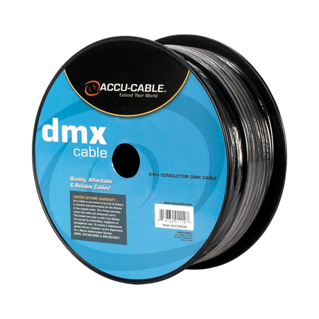 ADJ Accu-Cable 3-Pin DMX Cable Spool 300' — Being Shipped