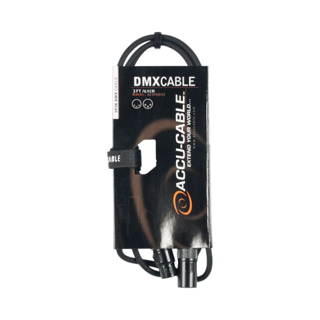 ADJ Accu-Cable 3' 3-Pin DMX Cable — Being Shipped