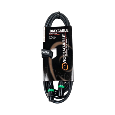 ADJ 15' 3-Pin DMX Cable Male to Female Connection — Being Shipped