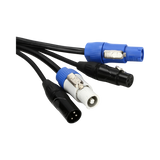 ADJ 6' 3-Pin XLR DMX & powerCON Combo Cable — Being Shipped