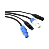 ADJ 6' 3-Pin XLR DMX & powerCON Combo Cable — Being Shipped