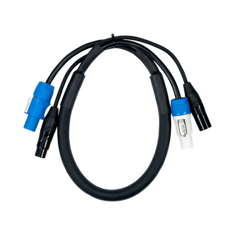 ADJ 3-Pin XLR + powerCON Combo Link Cable 3' — Being Shipped