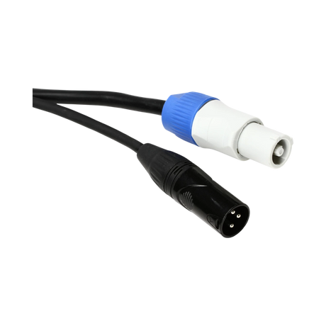 ADJ 12' 3-Pin XLR & PowerCON Combo Link Cable — Being Shipped