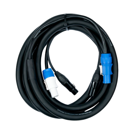 ADJ 12' 3-Pin XLR & PowerCON Combo Link Cable — Being Shipped