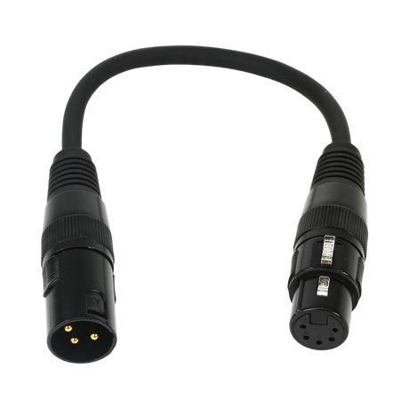 ADJ Accu-Cable 3-Pin to 5-Pin DMX Cable 11" — Being Shipped