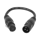 ADJ Accu-Cable 3-Pin to 5-Pin DMX Cable 11" — Being Shipped
