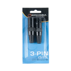 ADJ 3-Pin XLR Male & Female Connector Set with Gold Pins — Being Shipped