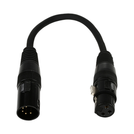 ADJ Accu-Cable 5-Pin to 3-Pin XLR DMX Turnaround Cable — Being Shipped