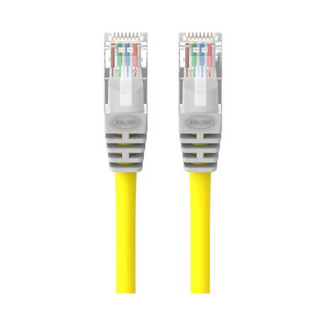 Belkin 10ft CAT5e Crossover Patch Cable (Yellow) — Being Shipped