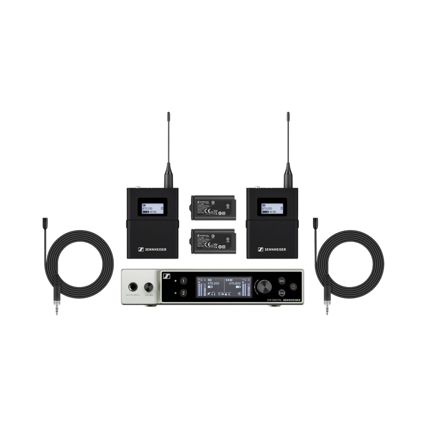 Sennheiser EW-DX MKE 2 SET Dual-Channel Digital Wireless System — Being Shipped