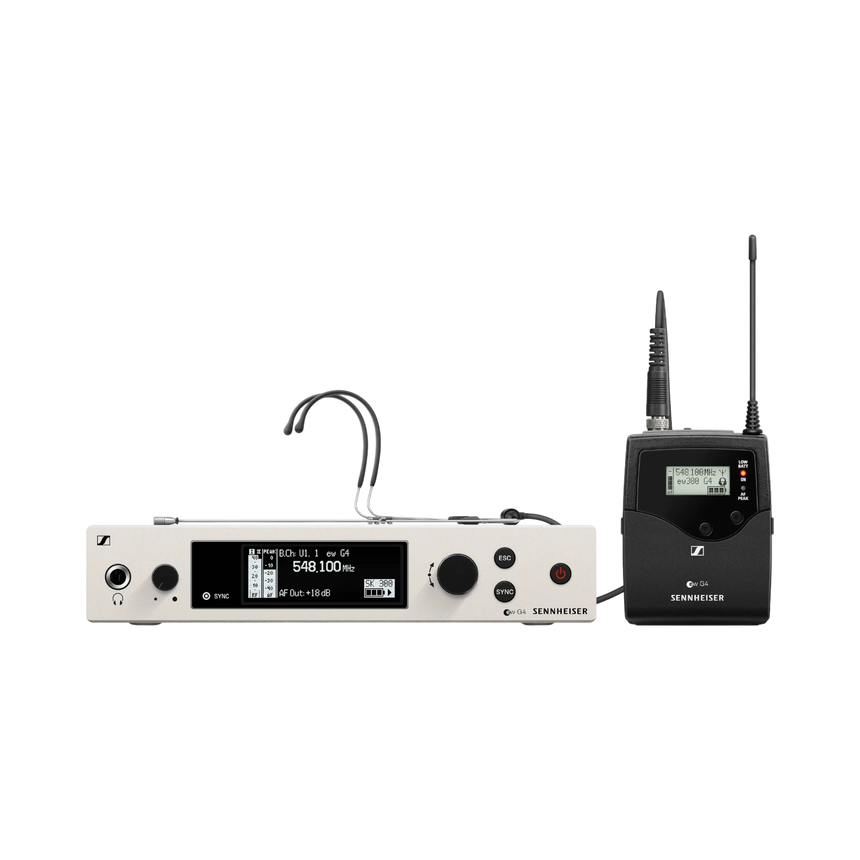 Sennheiser EW 300 G4-HEADMIC1-RC Wireless Omni Headset Microphone System — Being Shipped