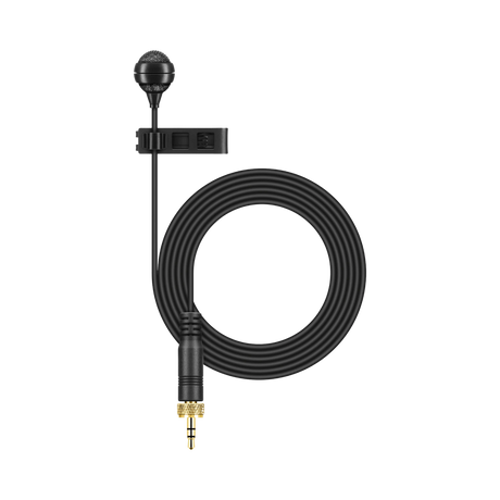 Sennheiser ME 4 Cardioid Lavalier Microphone with Locking 3.5mm Connector (Black) — Being Shipped