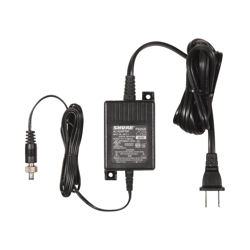 Shure PS43US 15-VDC Power Supply for Shure Wireless Receivers — Being Shipped