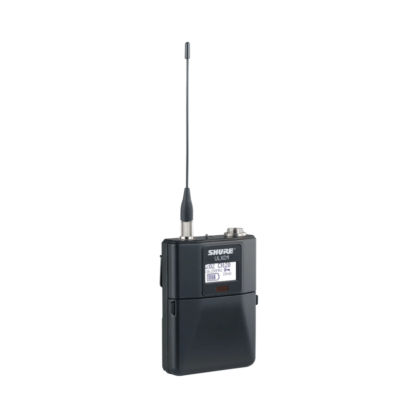 Shure ULXD1 Digital Wireless Bodypack Transmitter with TA4M (J50A: 572 to 608 + 614 to 616 MHz) — Being Shipped