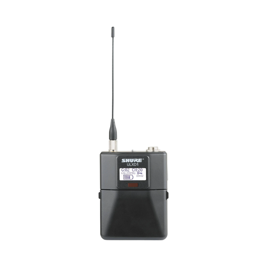 Shure ULXD1 Digital Wireless Bodypack Transmitter with TA4M (H50: 534 to 598 MHz) — Being Shipped