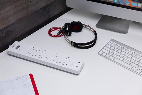 APC 12-Outlet Surge Protector with USB Charging (White) — Being Shipped