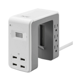 APC Desk Mount Surge Protector with USB 6 Outlets 1080J — Being Shipped