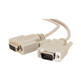 C2G 15ft DB9 M/F Serial RS232 Extension Cable (Beige) — Being Shipped